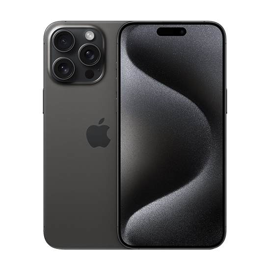 Sort Apple Iphone Pro Max 256gb Black Titanium - Smartphones  - 0195949805752