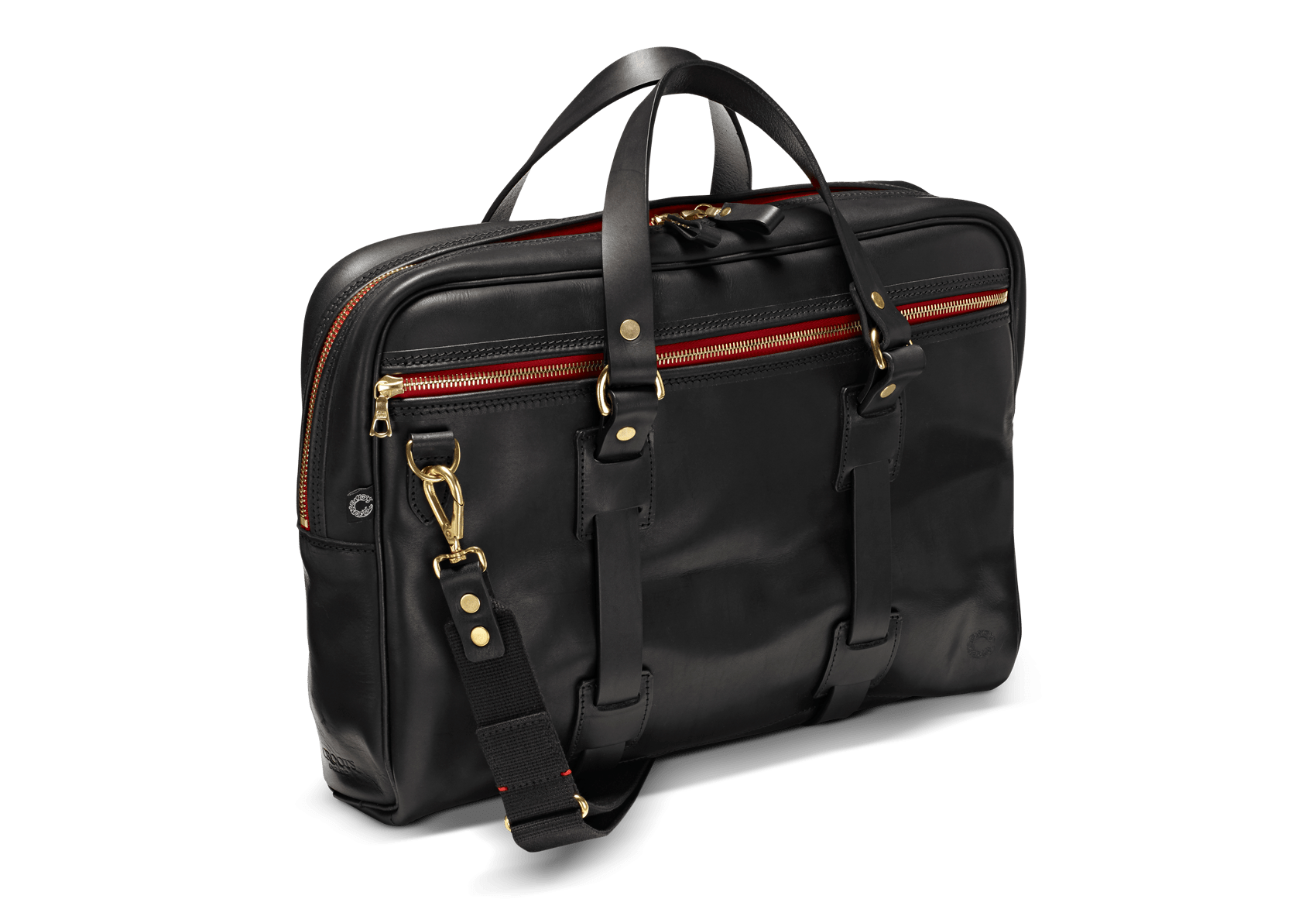 Sort Croots Vintage Leather Laptop Bag Læder - Croots Laptop  - 5060348566106