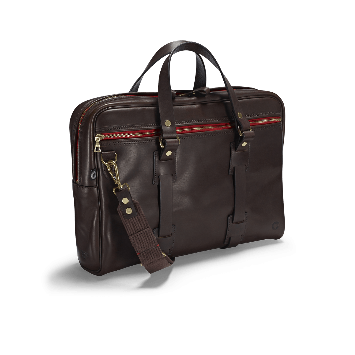 Croots Vintage Leather Laptop Bag Læder Mørkebrun - Croots Laptop  - 5060348567295