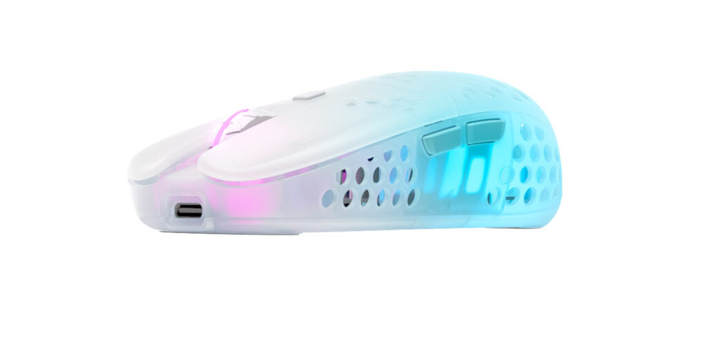 Hvid Xtrfy Mz1 Trådløs Rgb Rail Gaming Mus Transparent - Xtrfy Gaming  - 7340086912808