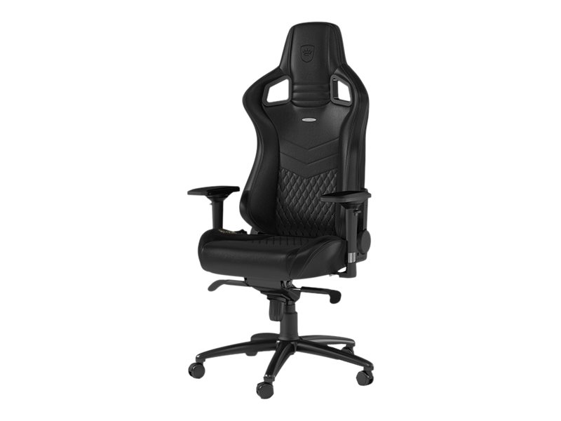 Sort Noblechairs Epic Ægte Læder Gaming Stol - Noblechairs Gaming  - 4250144800219
