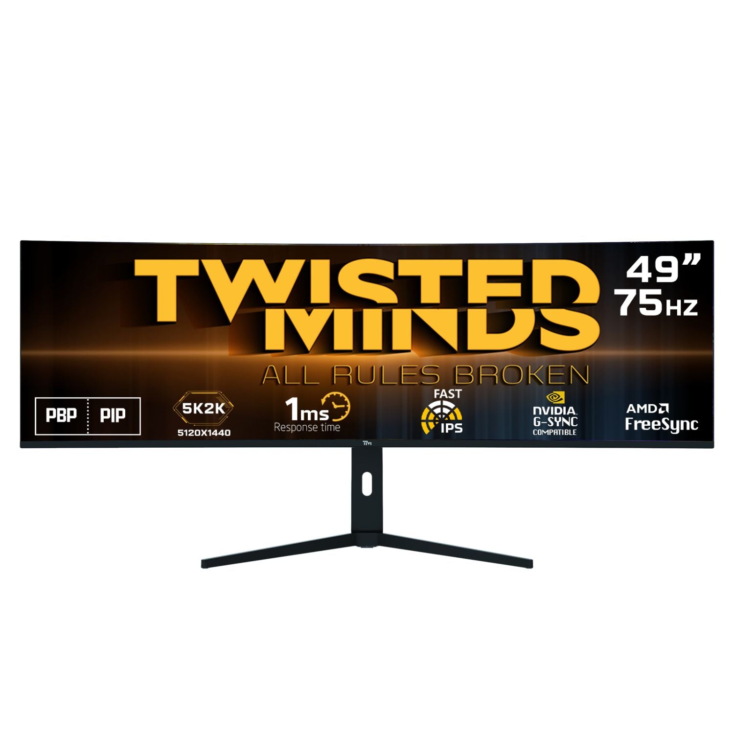 Twisted Minds Curve Gaming Monitor 75hz - Twisted Minds Gaming  - 6275000580041