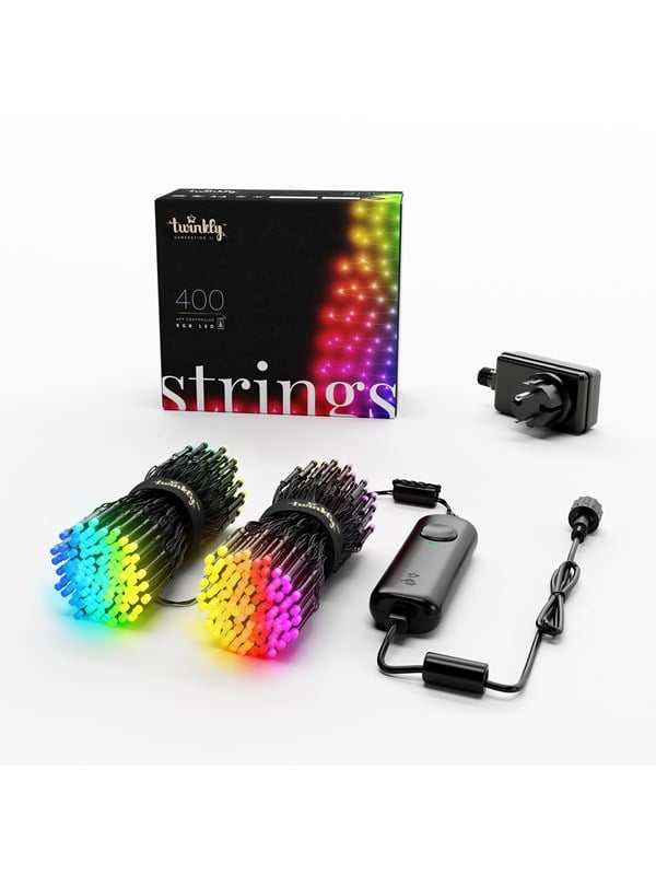 Sort Twinkly Strings 400 App Controlled Rgb Leds Meters Black Wire - Twinkly Gaming  - 8056326671327