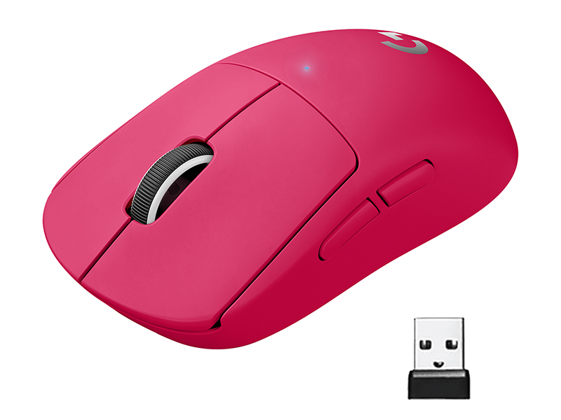Logitech Pro Superlight Wireless Gaming Mouse Mus Optisk Knapper Trådløs Lightspeed Logitech Lightspeed Modtager Magenta - Logitech Gaming  - 5099206091801