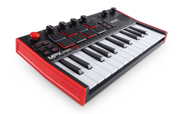Sort Akai Mpk Mini Play Mk3 Taster Knapper Dreje Usb 317 - Akai Gaming  - 694318025550