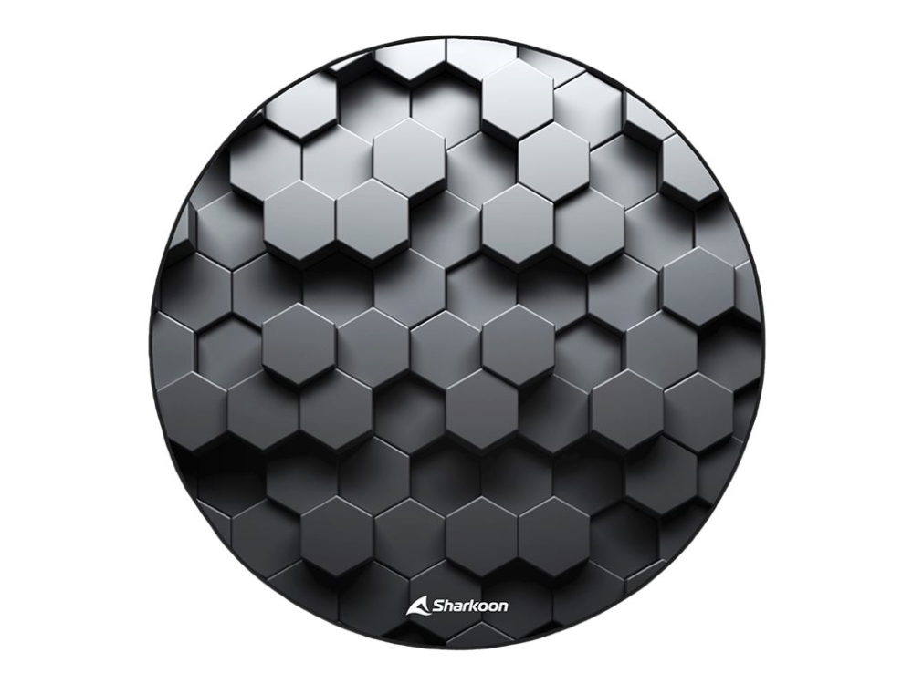 Hvid Sharkoon Skiller Sfm11 Hex Stolemåtte For Gaming Rund 120 Sort - Sharkoon Gaming  - 4044951034345