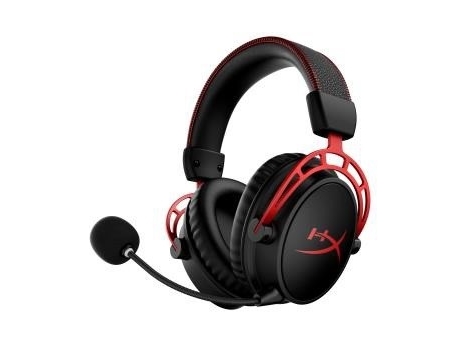 Sort Hyperx Cloud Alpha Wireless Gaming Headset Black Red - Hyperx Gaming  - 196188046036