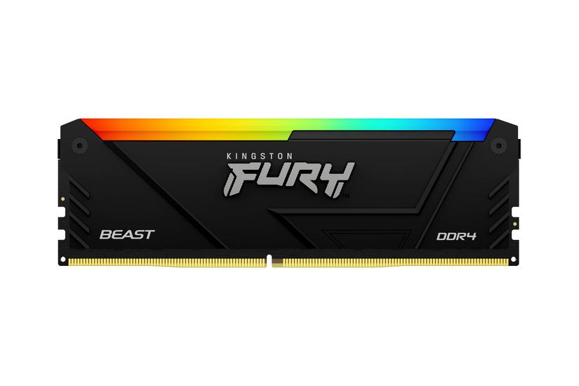 Kingston Fury Beast Rgb 32gb Ddr4 Ram 3200mhz Dimm 288 Pin Ikke Ecc Cl16 - Kingston Gaming  - 740617337488