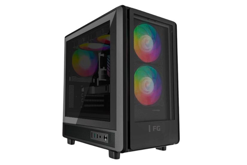 C180 Rgb Tempered Glass Side Micro Atx Kabinet - Føniks Gaming  - 5713552021601