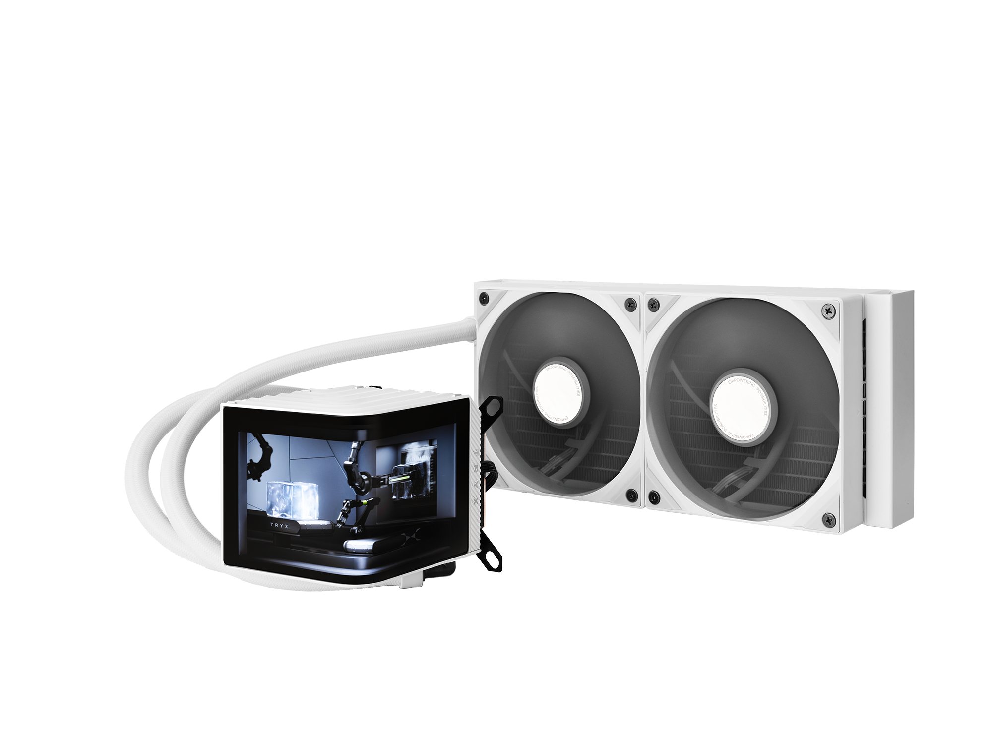 Hvid Tryx Panorama 240mm Aio Liquid Cooler - Tryx Gaming  - 6977029650117