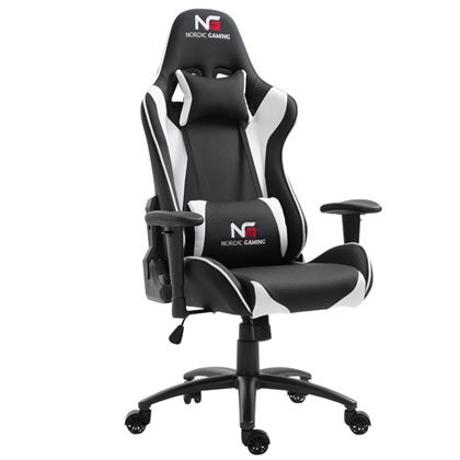 Hvid Nordic Gaming Racer Gamer Stol - Nordic Gaming Gaming  - 5710598022876
