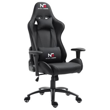 Sort Nordic Gaming Racer Gamer Stol - Nordic Gaming Gaming  - 5710598023156