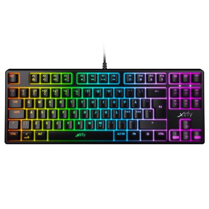 Sort Xtrfy Rgb Tkl Mechanical Gaming Keyboard Black - Xtrfy Gaming