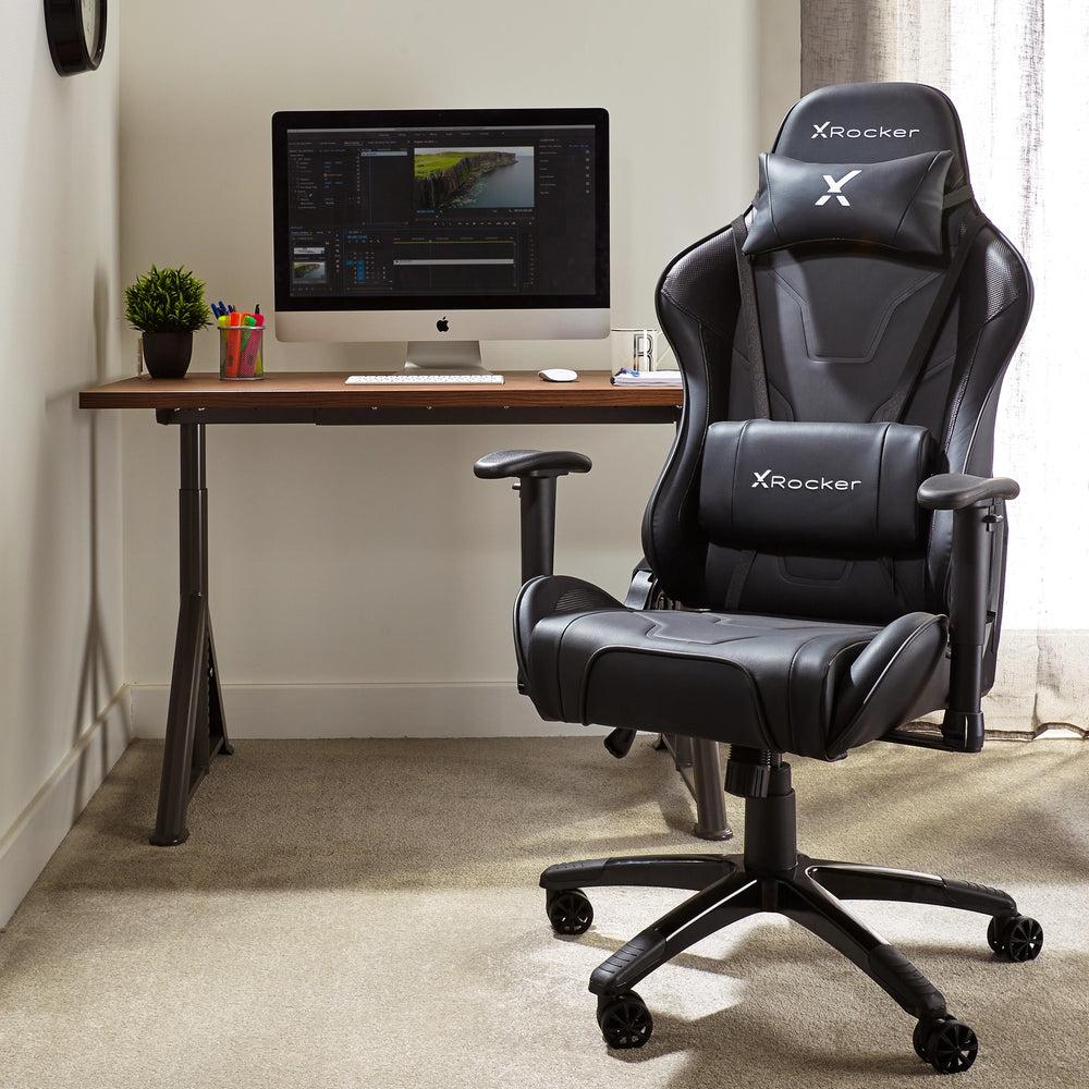 Sort Xrocker Agility Sport Esport Office Gaming Chair Carbon Black - Xrocker Gaming