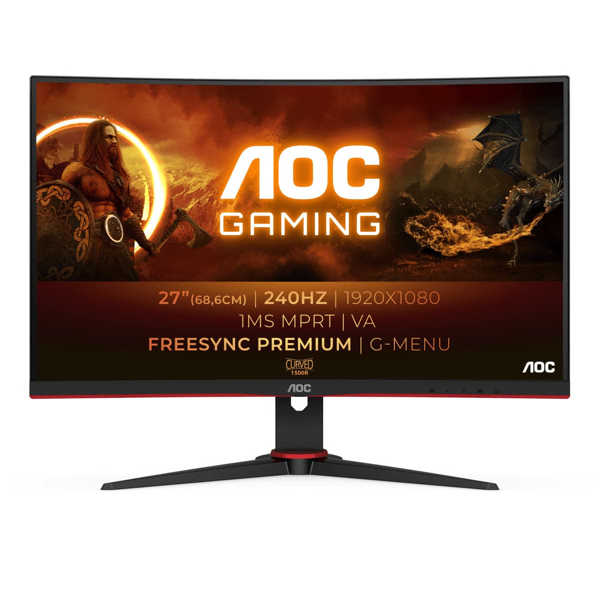 Aoc Gaming C27g2ze 1920 1080 Hdmi Displayport 240hz - Aoc Gaming  - 4038986187381