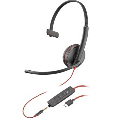 Sort Poly Blackwire C3215 Monaural - Poly Gaming  - 197497213805
