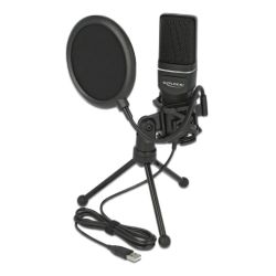 Delock Usb Condenser Microphone Set Podcasting Gaming And Vocals - Delock Gaming  - 4043619663316
