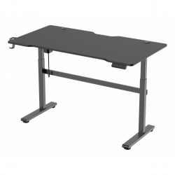 Sort Deltaco Gaming Desk Electric Motorized 140x75cm Black Bord - Deltaco Gaming  - 7333048053381
