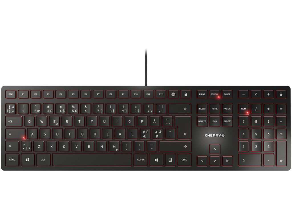 Sort Tastatur Chherry 6000 Slim - Gaming  - 4025112088599