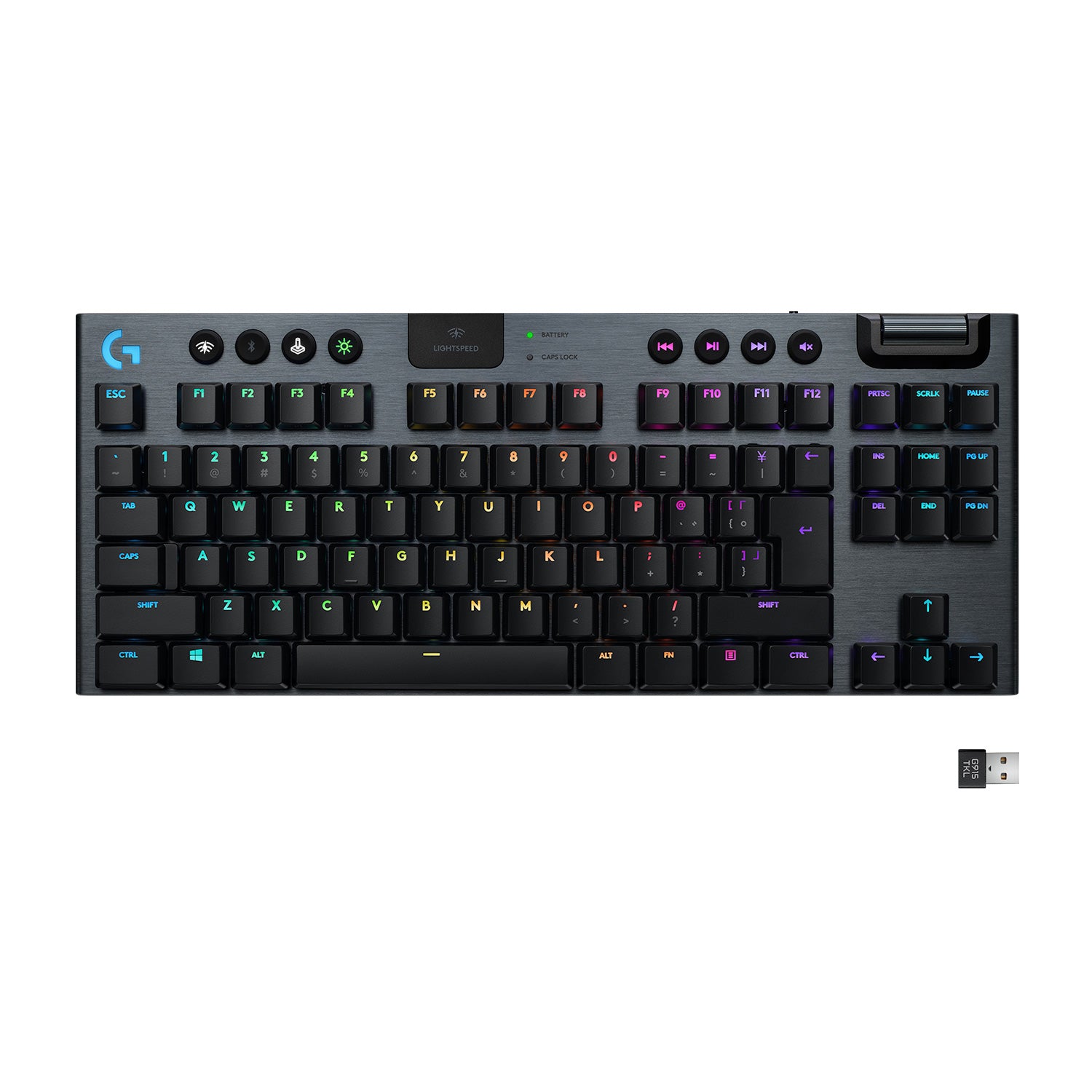 Logitech G915 Tkl Clicky Gaming Keyboard Nordic Layout - Logitech Gaming  - 5099206088979