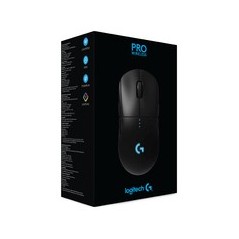Sort Logitech Gaming Mouse Pro Optisk Trådløs - Logitech Gaming  - 5099206077355