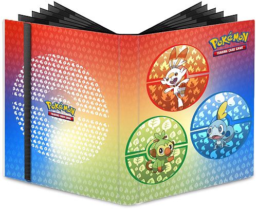 Mappe Pokemon: Sword & Shield Galar Starters Grookey Scorbunny Sobble Pro Binder 18x20 Plads Til 360 Kort Ultra Pro 15352 - Gaming  - 0074427153526