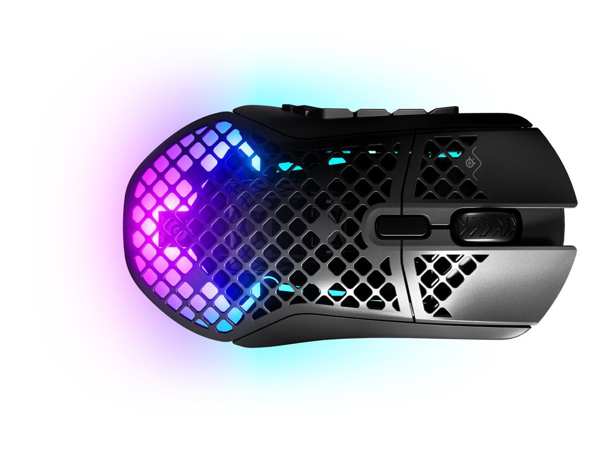 Sort Steelseries Aerox Optisk Trådløs Kabling - Steelseries Gaming  - 5707119044837