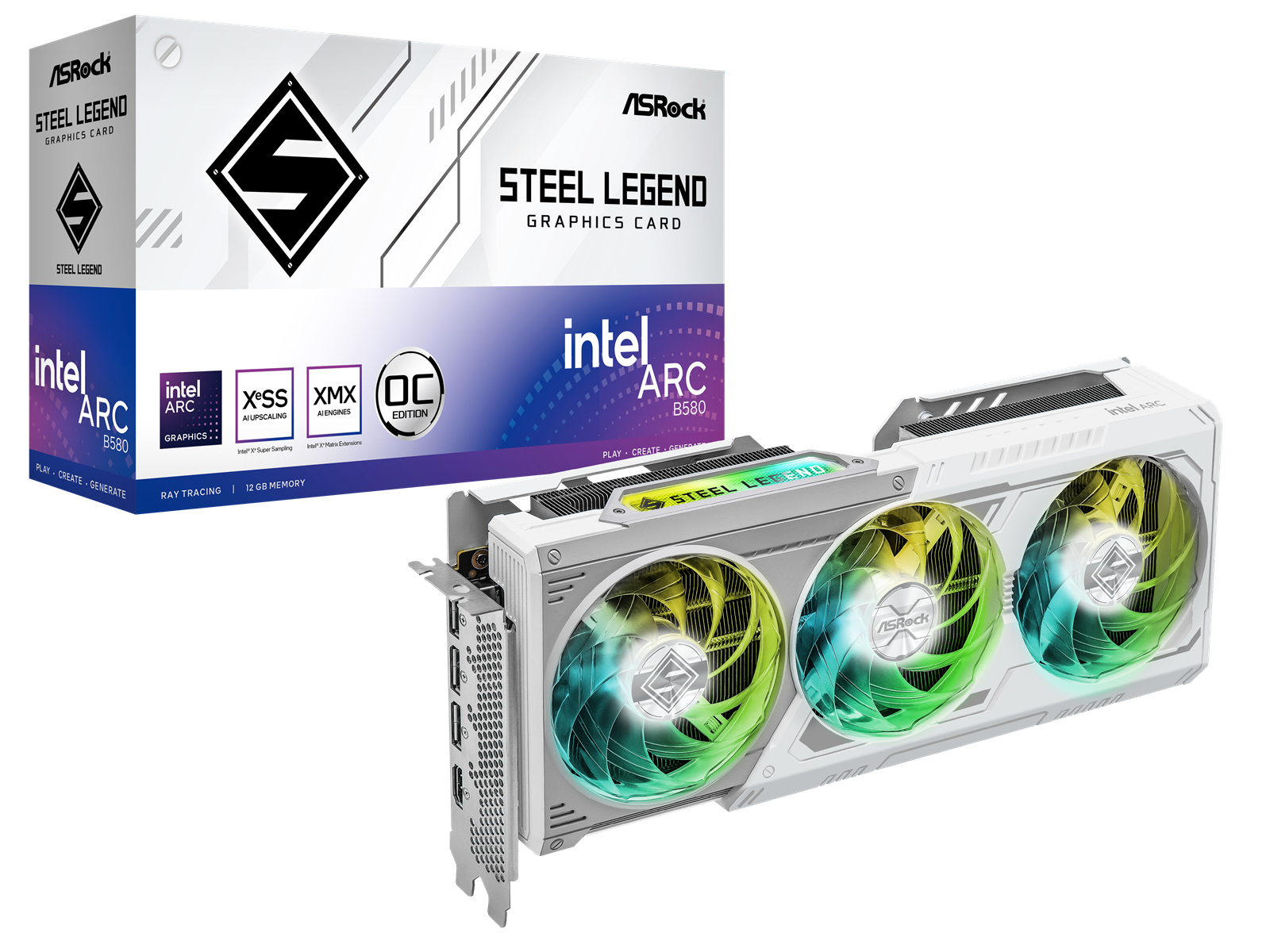 Asrock Arc B580 Steel Legend 12gb - Asrock Gaming  - 4711581490024