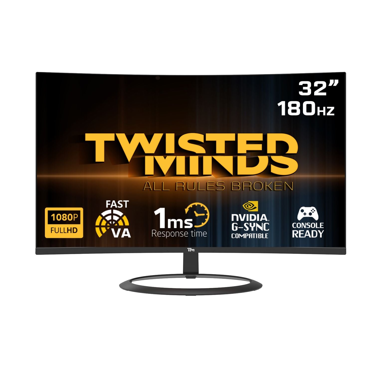Twisted Minds Curve Gaming Monitor Fhd 180hz - Twisted Minds Gaming  - 6275000580133