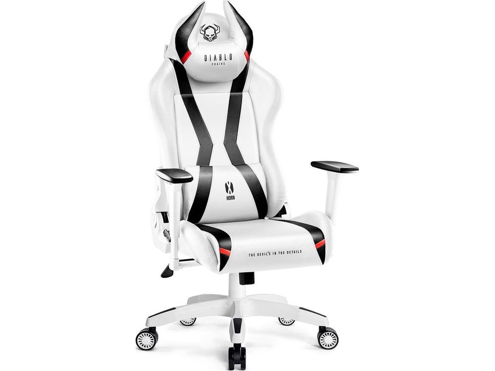 Fotel Diablo Chairs Horn Normal Biay - Diablo Chairs Gaming  - 5902560337853