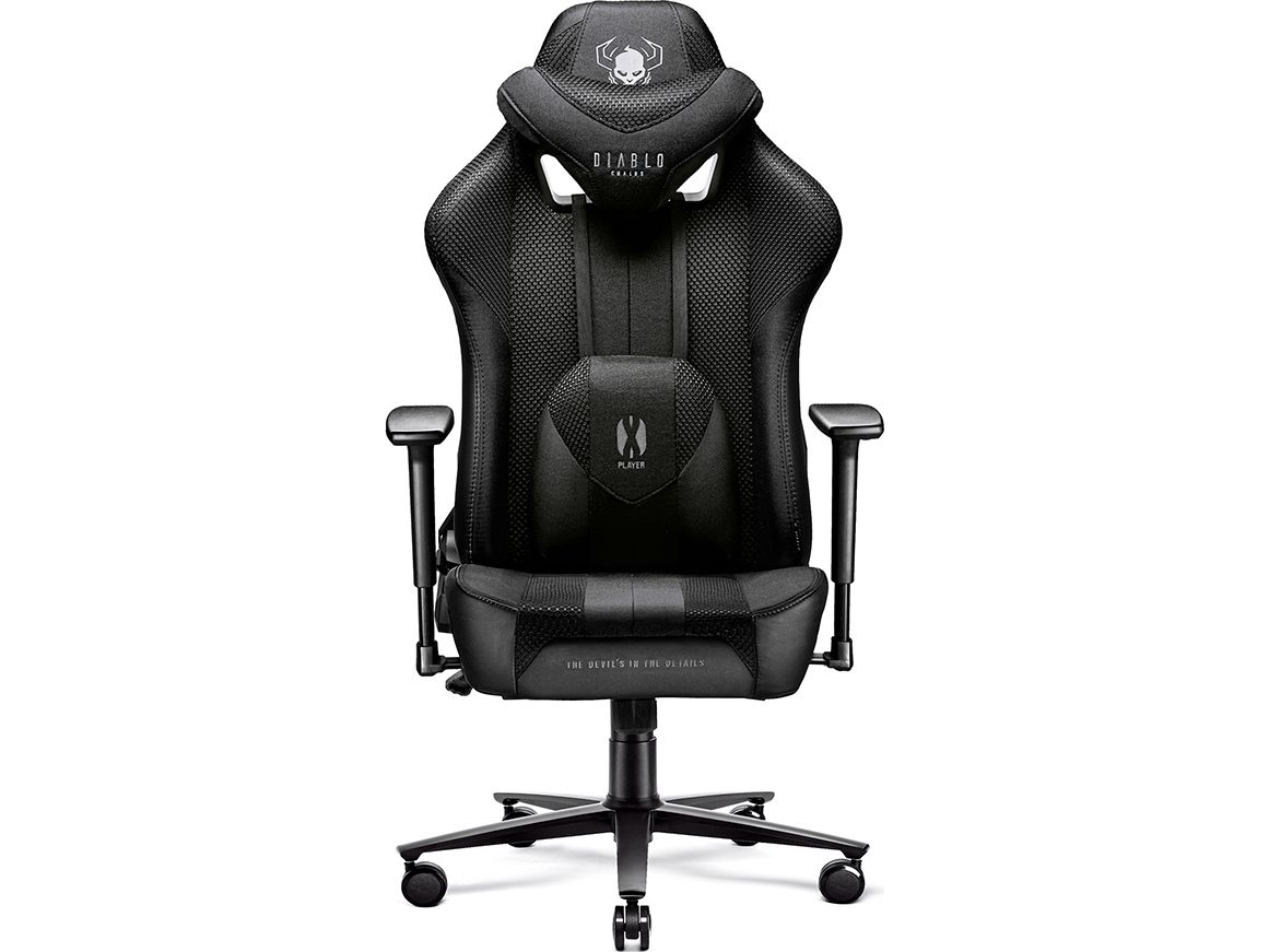 Diablo Chairs Diablo Player Gaming Stuhl Normal Schwarz 1077 - Diablo Chairs Gaming  - 5902560337747