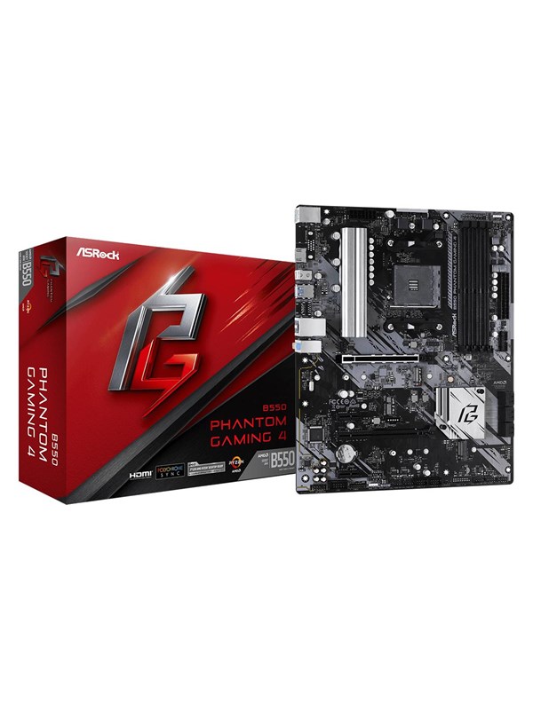 Asrock B550 Phantom Gaming Bundkort Amd B550 Amd Am4 Socket Ddr4 Ram Atx - Asrock Gaming  - 4710483931499