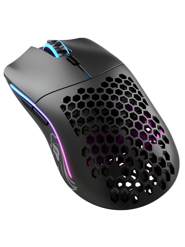 Sort Glorious Model Wireless Matte Black Gaming Mus Optisk Knapper Med Rgb Lys - Glorious Gaming  - 850005352686