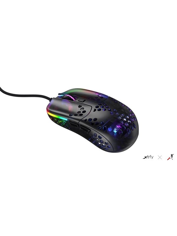 Sort Xtrfy Mz1 Ampapos Rail Gaming Mus Optisk Knapper Med Rgb Lys - Xtrfy Gaming  - 7340086909594