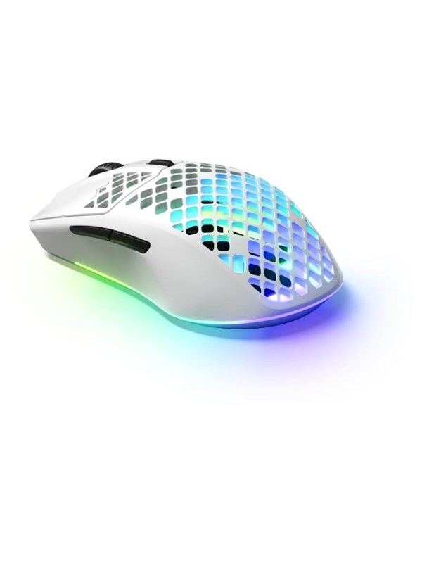 Hvid Steelseries Aerox Wireless 2022 Snow Gaming Mus Optisk Knapper - Steelseries Gaming  - 5707119043298