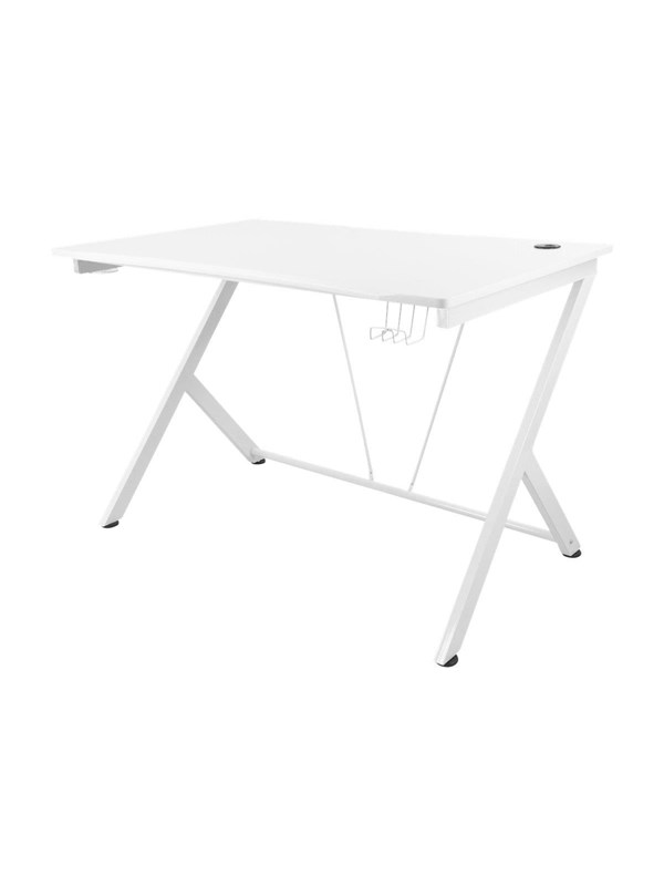 Hvid Deltaco Gaming Table White Gamer Bord - Deltaco Gaming  - 7333048046819