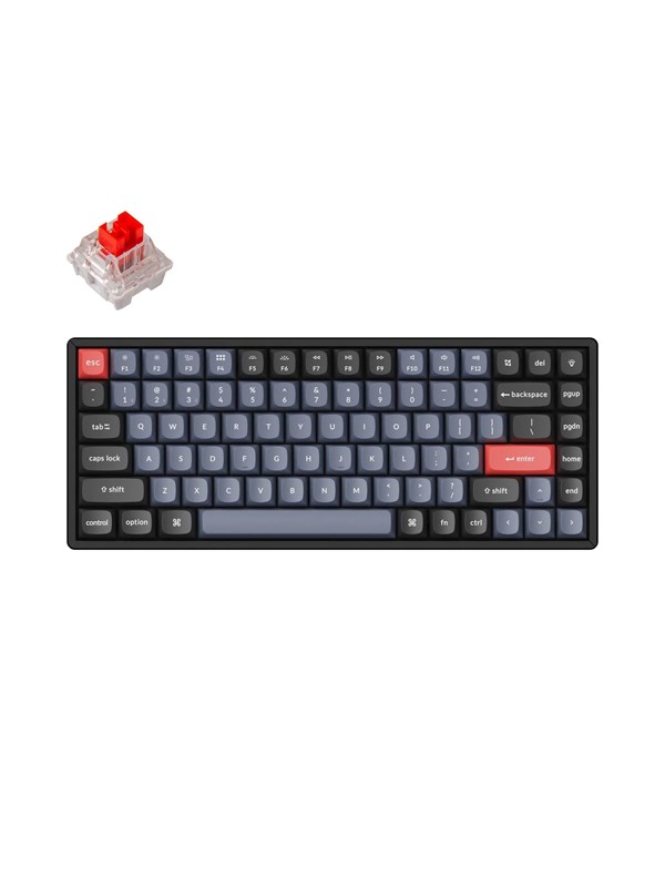 Sort Keychron Pro Qmk Via Rgb Hot Swap Pro Red Gaming Tastatur Uden Numpad Nordisk - Keychron Gaming  - 4895248805311