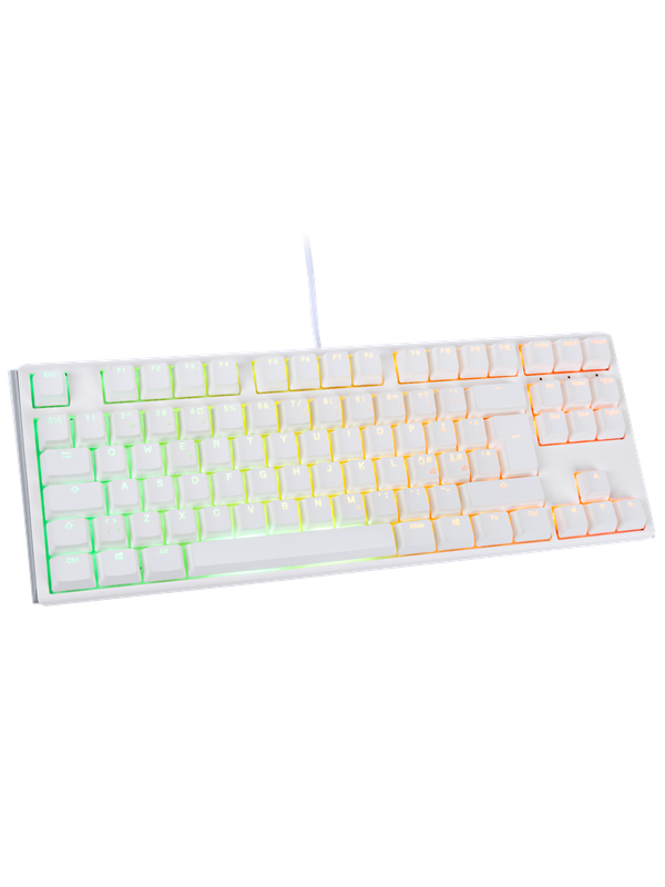 Hvid Ducky One Pure White Tkl Gaming Tastatur Uden Numpad Nordisk - Ducky Gaming  - 4711281568160