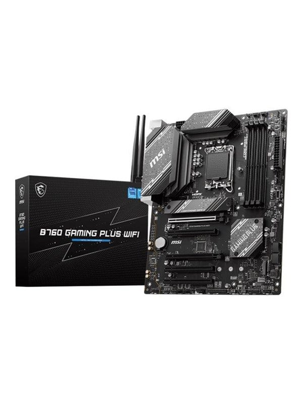 Msi B760 Gaming Plus Wifi Bundkort Intel B760 Intel Lga1700 Socket Ddr5 Ram Atx - Msi Gaming  - 4711377086561