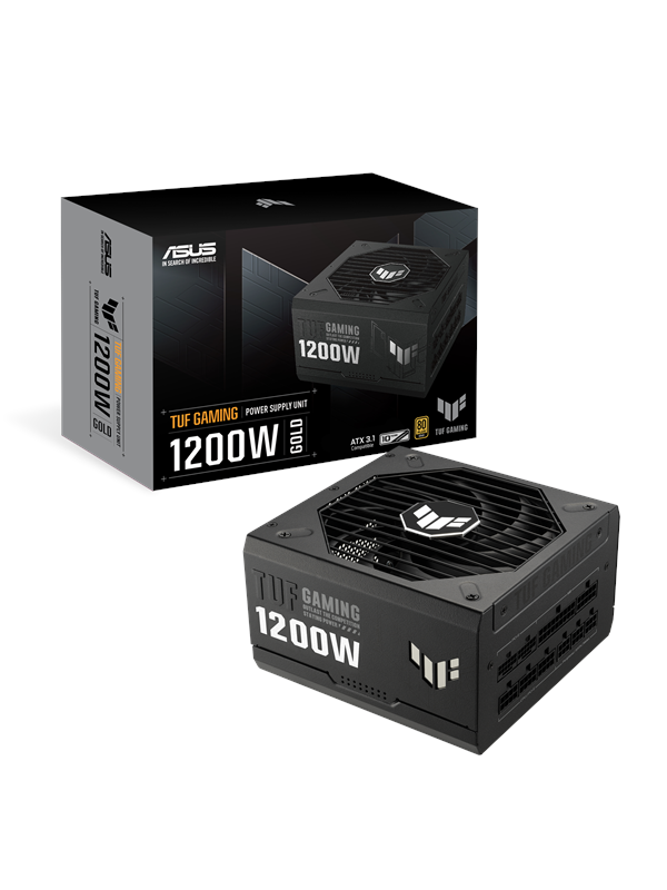 Asus Tuf Gaming 1200g Atx Strømforsyning 1200 Watt 135 Atx Plus Gold Certified - Asus Gaming  - 4711081786252