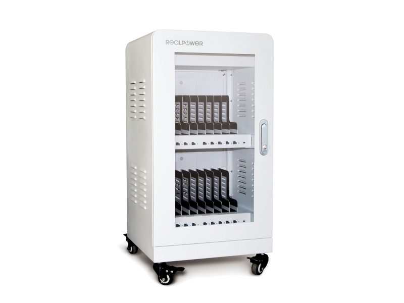 Hvid Realpower Power Station Bærbar Enhedsadministrationsvogn Gulv Usb Højspænding Overophedning Kortslutning Nøgle - Realpower Laptop  - 4040895007148