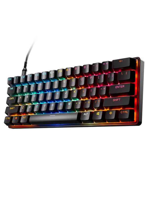 Sort Steelseries Apex Pro Mini Gen Gaming Tastatur Uden Numpad Amerikansk Engelsk - Steelseries Gaming  - 5707119062947