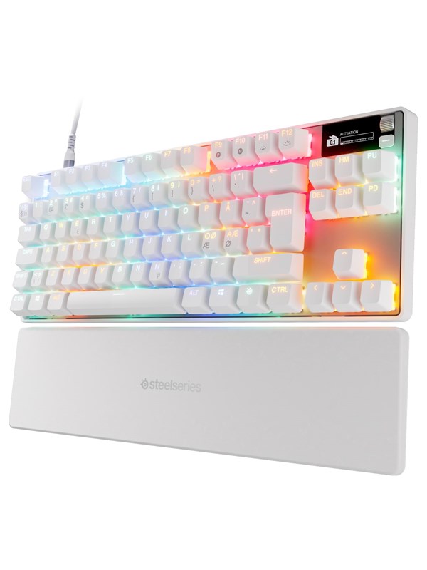 Hvid Steelseries Apex Pro Tkl Gen Gaming Tastatur Uden Numpad Nordisk - Steelseries Gaming  - 5707119060660
