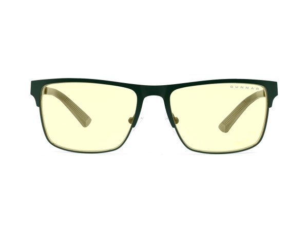 Grøn Gunnar Optiks Pendleton Unisex Oval Mode Rustfrit Stål Ravfarvet - Gunnar Gaming  - 0810003941572
