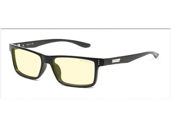 Sort Gunnar Optiks Vertex Rektandel Spil Polykarbonat Nylonpolymer Ravfarvet - Gunnar Gaming  - 811127018492