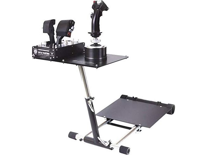 Sort Wheel Stand Pro Deluxe Rustfrit Stål Pro Flight Rhino Pro Flight X52 X52 Pro Hotas Warthog Pro Flight Rudder - Wheel Stand Pro Gaming  - 5907734782286