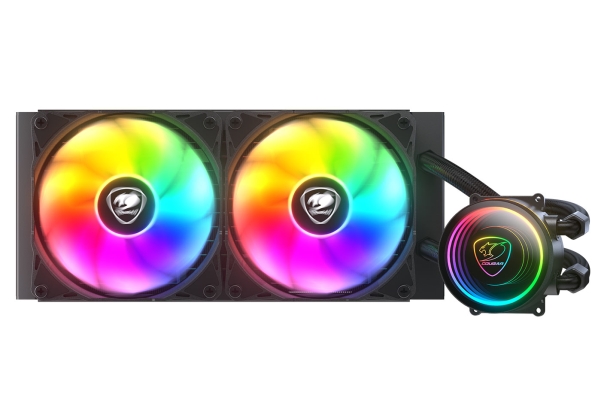 Sort Cougar Gaming Poseidon Elite Argb 240 Alt Væskekøler Kubikfod Min - Cougar Gaming  - 4710483776557