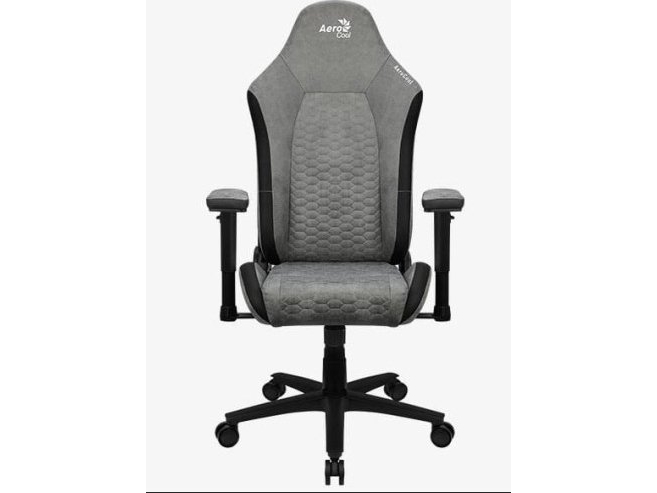Aerocool Crown Aerosuede Universal Gaming Stol Polstret Sæde Stengrå Aerocrown Stone Grey - Aerocool Gaming  - 4711099471232