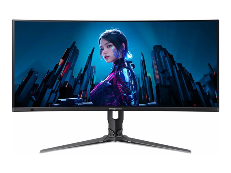 Sort Acer Predator X34 X5bmiiphuzx Series Oled Monitor Gaming Kurvet 3440 1440 Uwqhd 240 1000 M Displayhdr 400 True Black - Acer Gaming  - 4711474159489