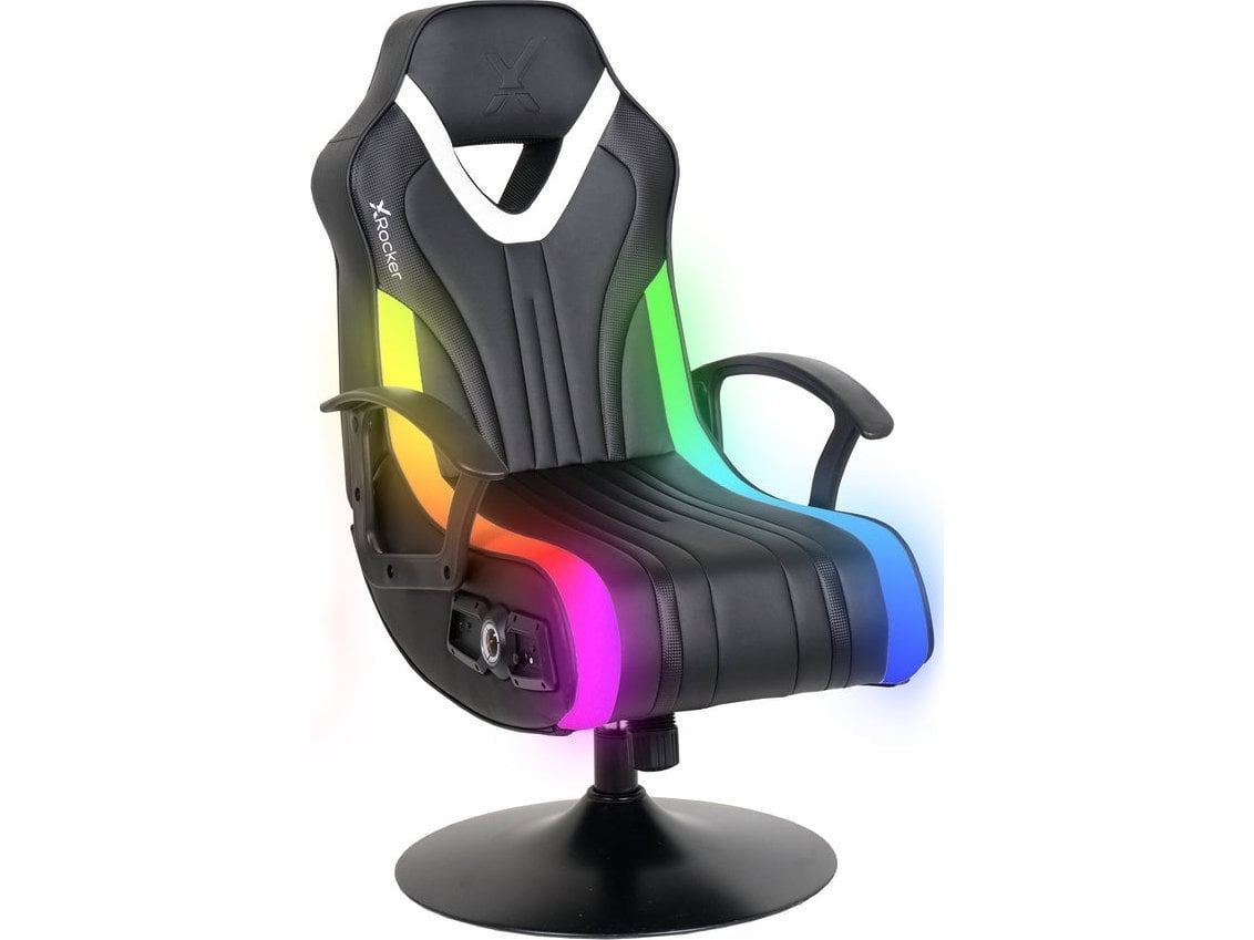 Sort Xrocker Gaming Lænestol Led Belysning Lydsystem - X Rocker Gaming  - 094338230390